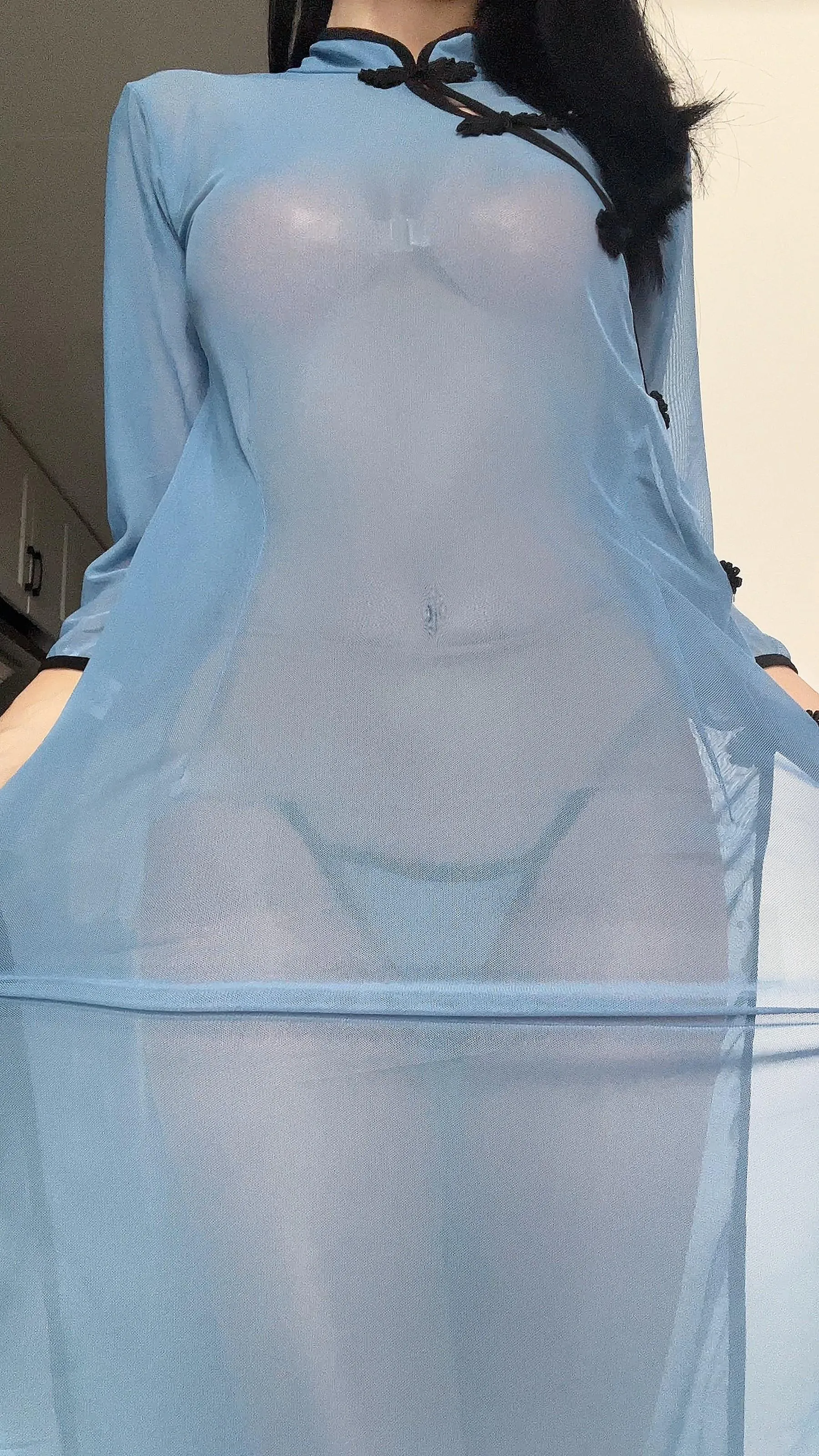 女刺客 – NO.05 透明蓝色旗袍 [20P]插图6